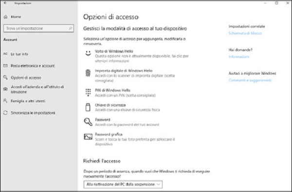 Come configurare Windows Hello