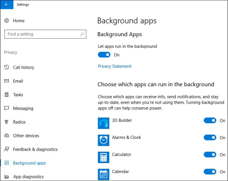 Windows 10 background
