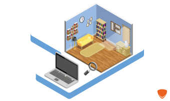 Libreria di oggetti e mobili 3D