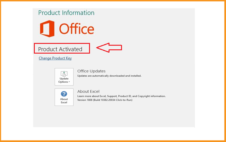 Excel 2016 è stato attivato