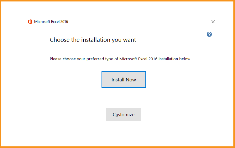 Installare Excel 2016