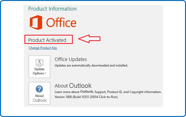 installato e attivato Outlook 2021