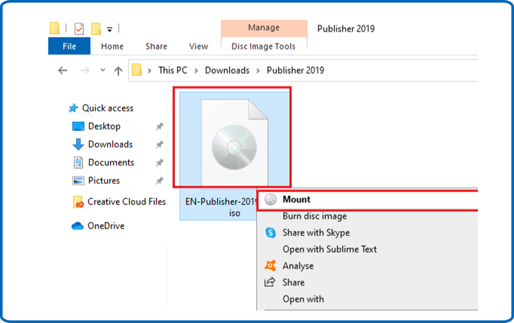 Installare Publisher 2019