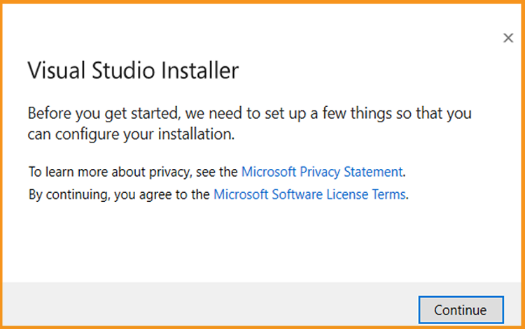 Installare Visual Studio 2019