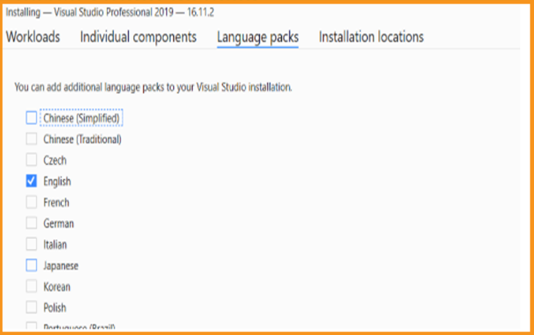 Installare Visual Studio 2019