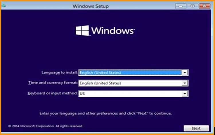 Installare Windows 10