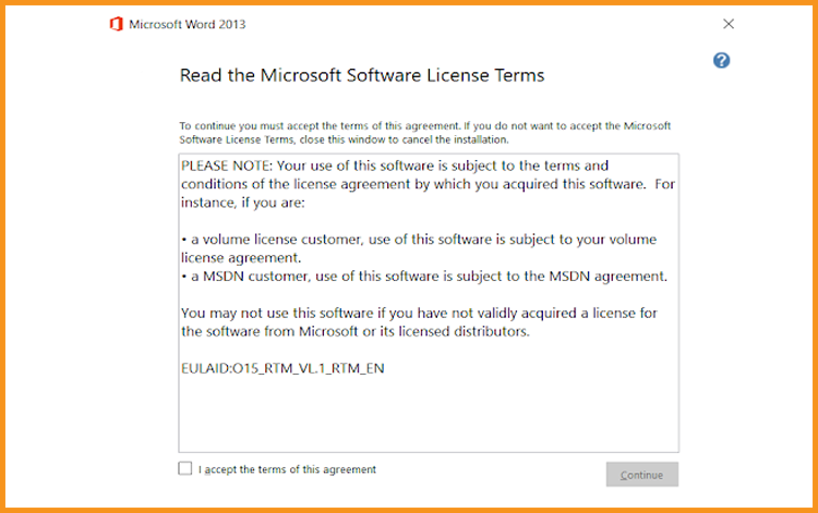 Installare Word 2013