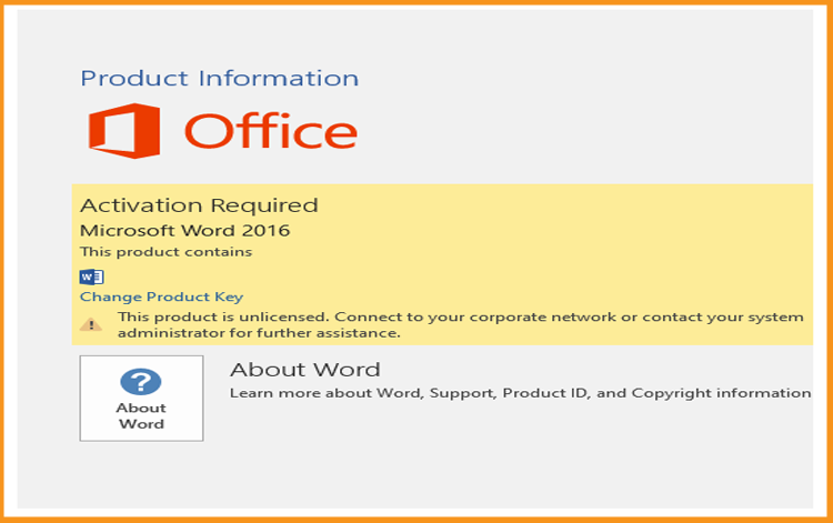 Attivare Word 2016
