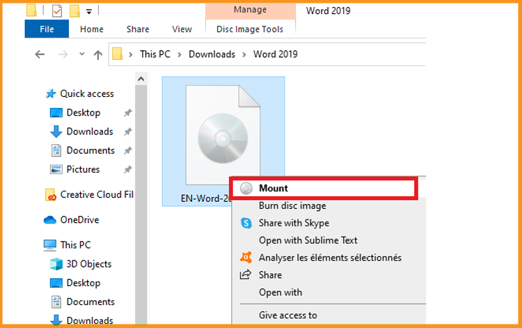 Installare Word 2019