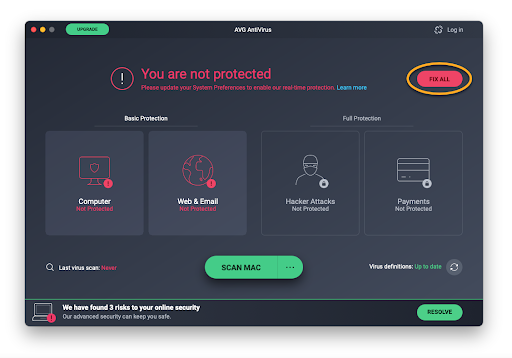 AVG Antivirus per Mac