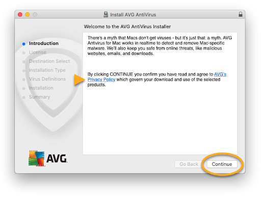 AVG Antivirus per Mac