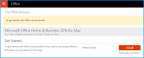 Scarica Office 2016 per Mac