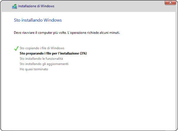  l'installazione di Windows 8.1