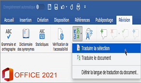 Traduttore e inchiostro in Outlook 2021