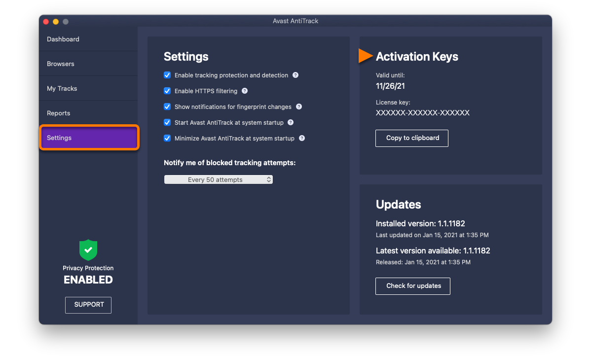 Avast AntiTrack
