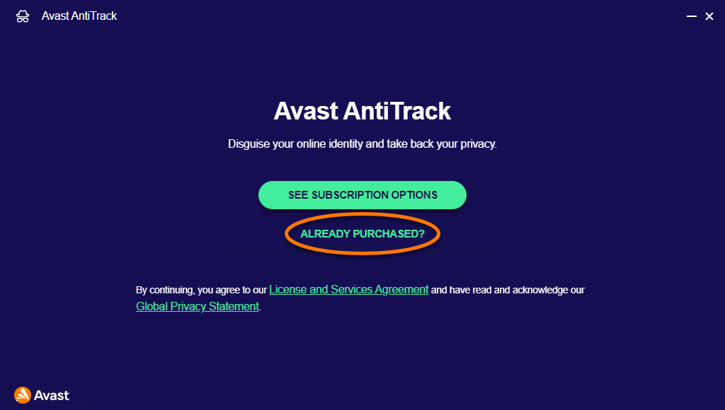 Avast AntiTrack