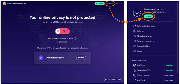 Avast SecureLine VPN Avast SecureLine VPN