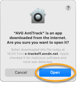 AVG AntiTrack su macOS