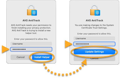 AVG AntiTrack su macOS