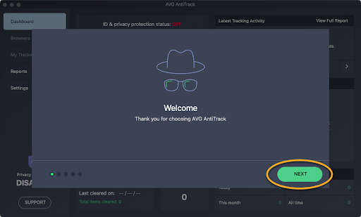 AVG AntiTrack su macOS