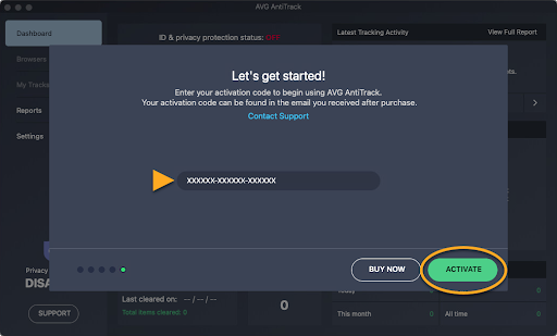 AVG AntiTrack su macOS