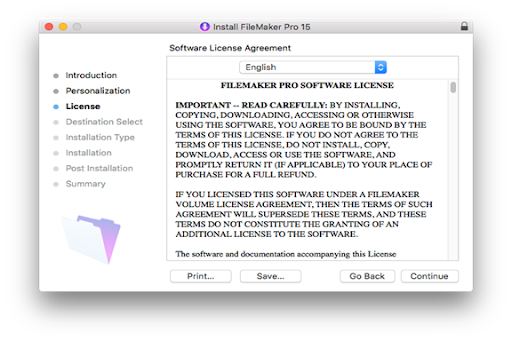 Claris FileMaker Mac