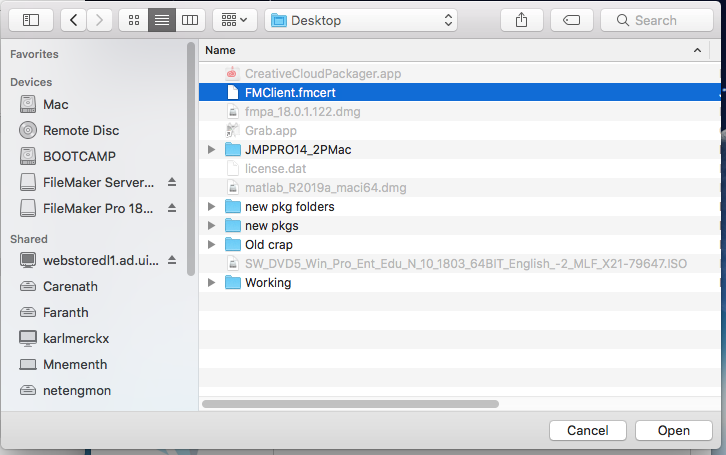 Claris FileMaker Pro 18 Advanced su macOS