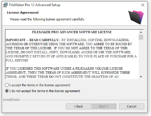 claris FileMaker Windows