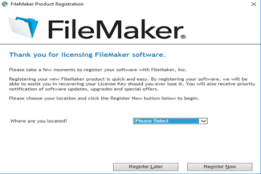 claris FileMaker Windows