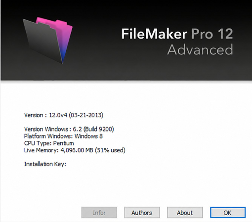 claris FileMaker Windows