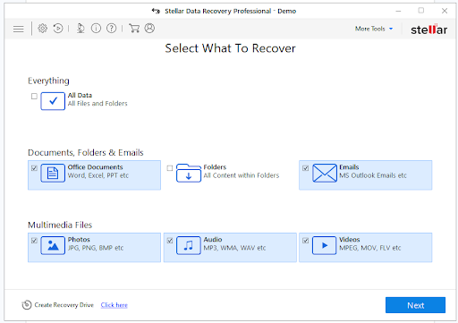 Stellar Data Recovery