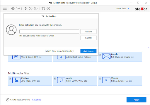 Stellar Data Recovery