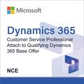 Microsoft Dynamics 365 Customer Service Professional Attach to Qualifying Dynamics 365 Base Offer (NCE), image 