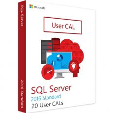 SQL Server Standard 2016 - 20 User CALs, Client Access Licenses: 20 CALs, image 