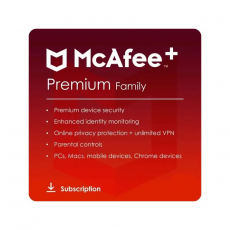 McAfee+ Premium Family 2024-2025, Runtime: 1 anno, Device: Dispositivi illimitati, image 