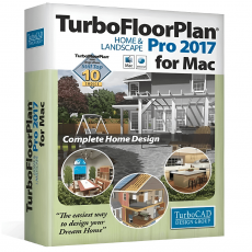 TurboFloorPlan 3D Home & Landscape Pro 2017 for Mac, English
