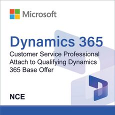 Microsoft Dynamics 365 Customer Service Professional Attach to Qualifying Dynamics 365 Base Offer (NCE), image 