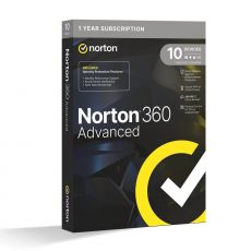 Norton 360 Advanced 200 GB Cloud Storage, Runtime: 1 anno, Dispositivo : 10 Dispositivi, image 
