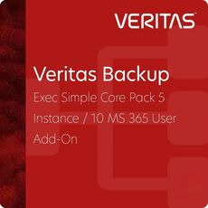 Veritas Backup Exec Simple Core Pack 5 Instance / 10 MS 365 User Add-On, image 