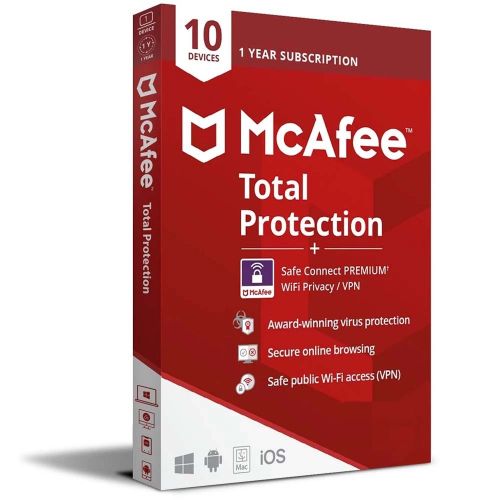 McAfee Total Protection con Safe Connect VPN