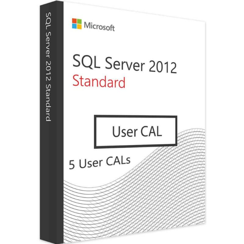 SQL Server 2012 Standard - 5 User CALs