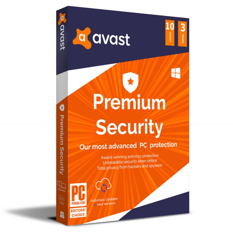 Avast Premium Security 2024-2027, Runtime: 3 anni, Devices: 10 Devices, image 