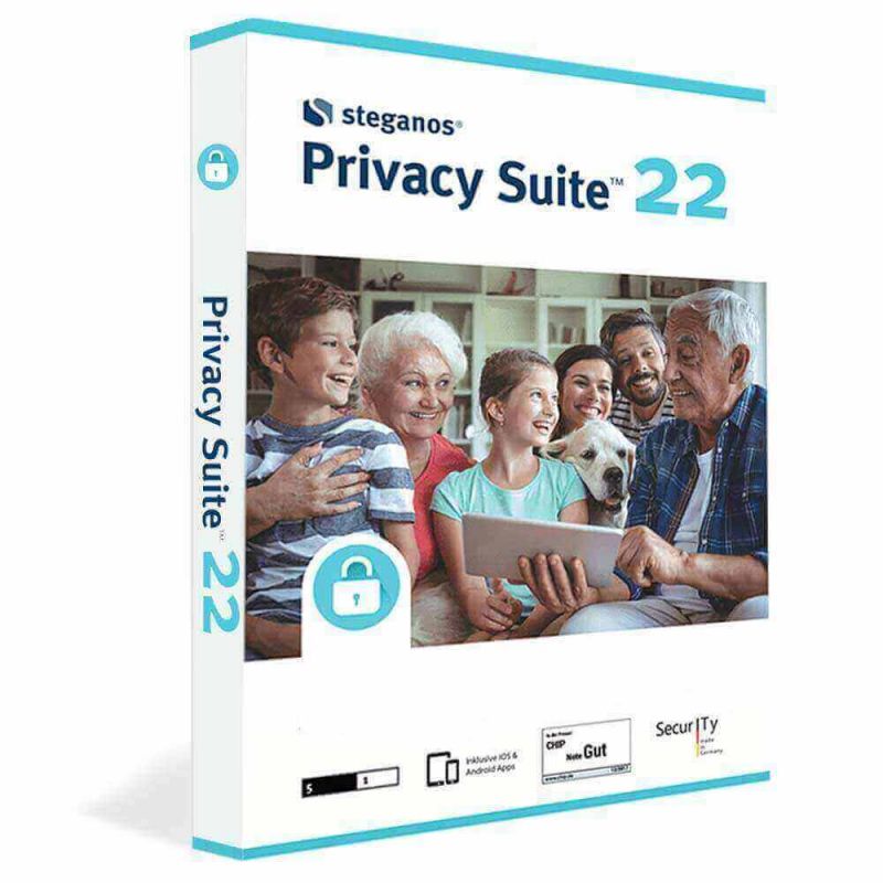 Steganos Privacy Suite 22, Runtime: 1 anno, Dispositivo : 5 Dispositivi, image 