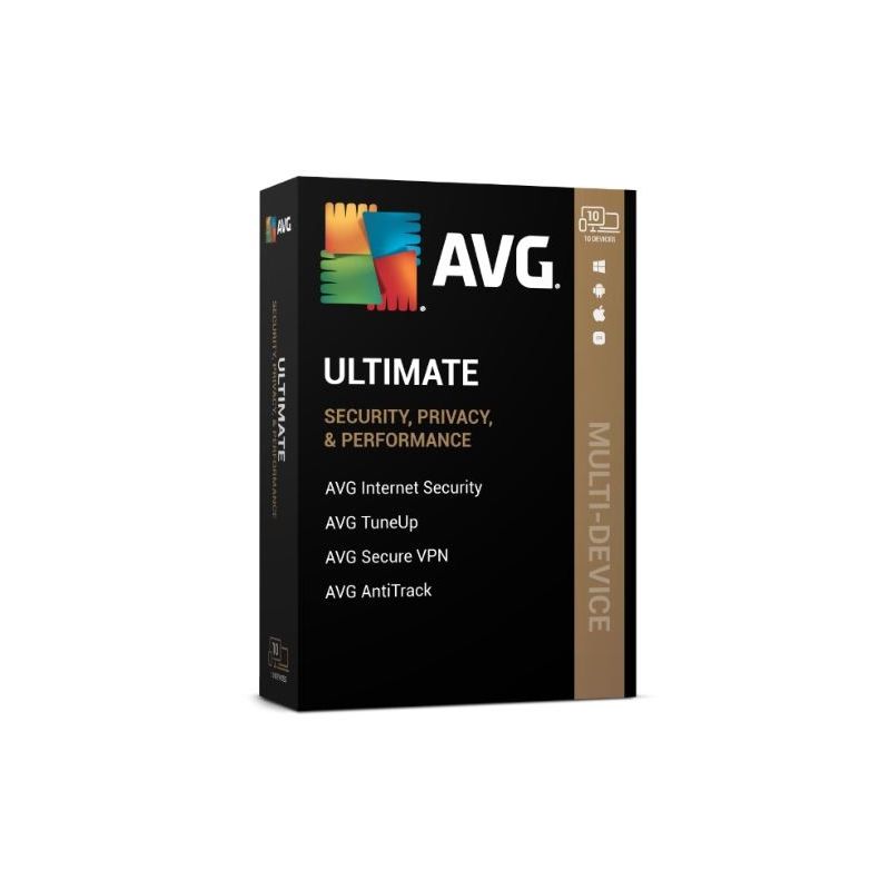 AVG Ultimate 2024 Multi Device + VPN 2024-2027, Runtime: 3 anni, Device: 3 Devices, image 