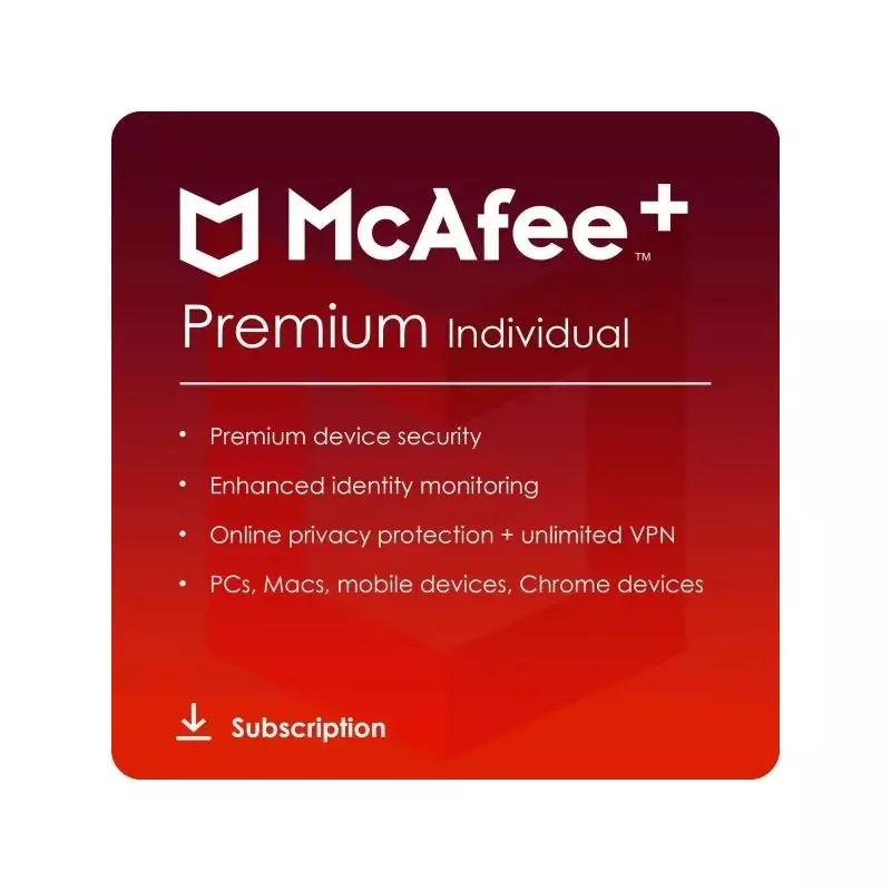 McAfee+ Premium Individual 2026-2027, Runtime: 1 anno, Dispositivo : Dispositivi illimitati, image 