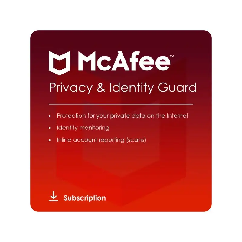 McAfee Privacy & Identity Guard 2026-2027, Runtime: 1 anno, Dispositivo : 1 Dispositivo , image 