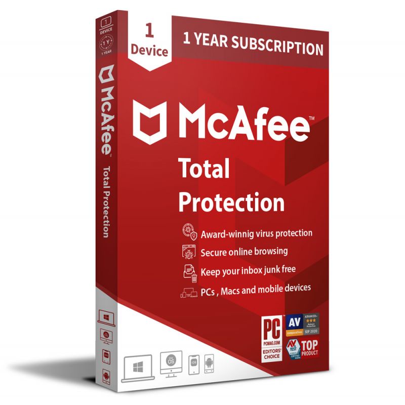 McAfee Total Protection 2026 – Antivirus, VPN sicura e protezione dalle truffe, Runtime: 1 anno, Dispositivo : 1 Dispositivo , image 