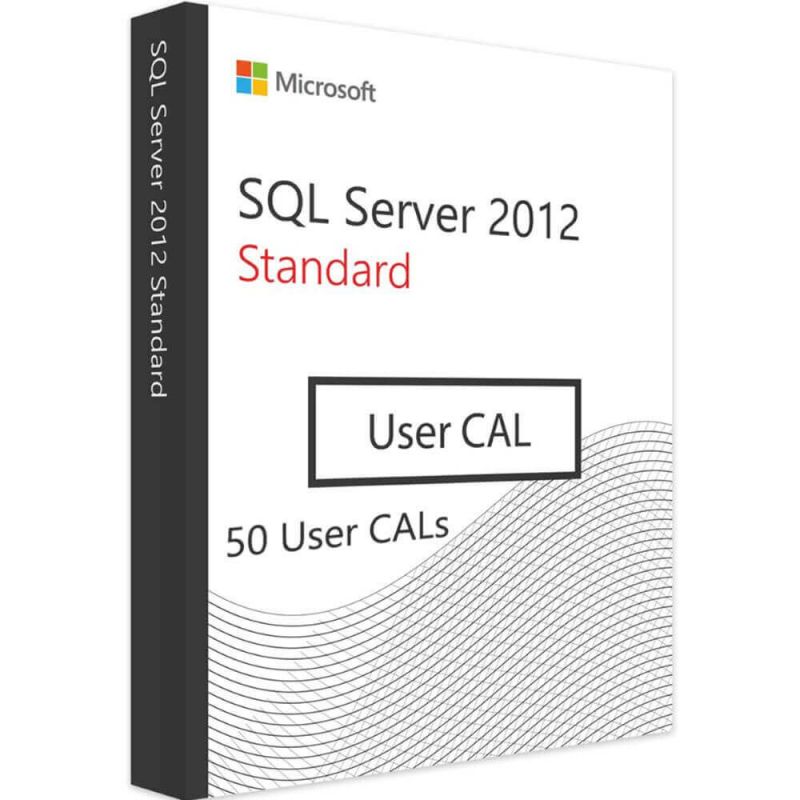 SQL Server 2012 Standard - 50 User CALs