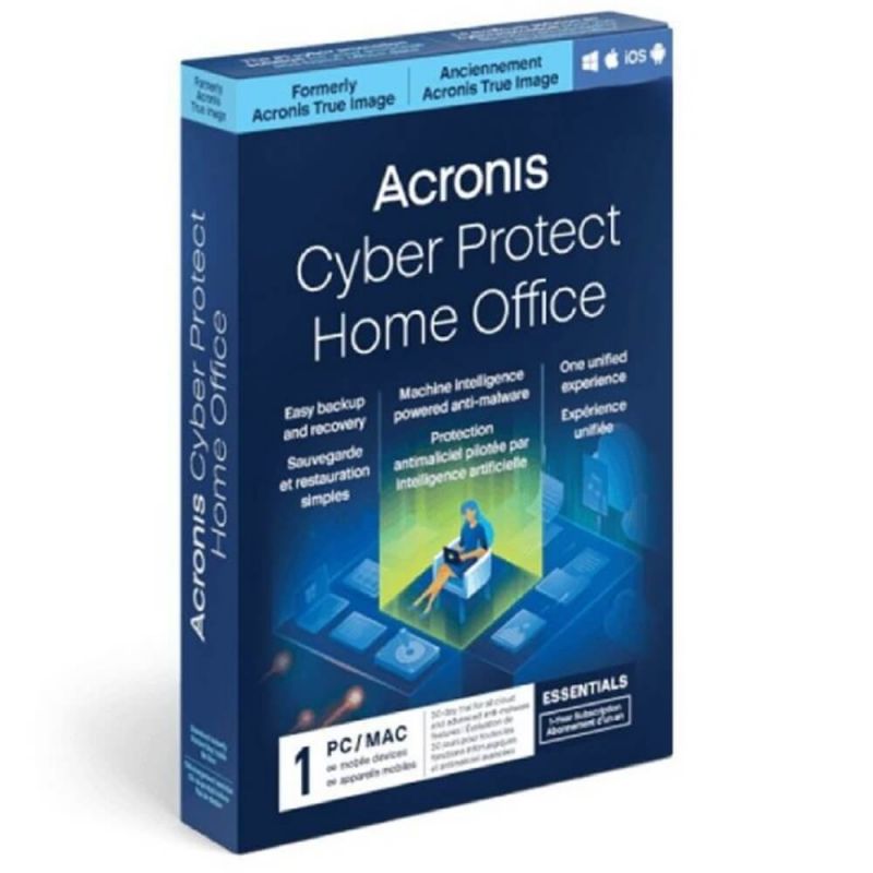 Acronis Cyber Protect Home Office Essentials 2026-2027, Runtime: 1 anno, Dispositivo : 1 Dispositivo , image 