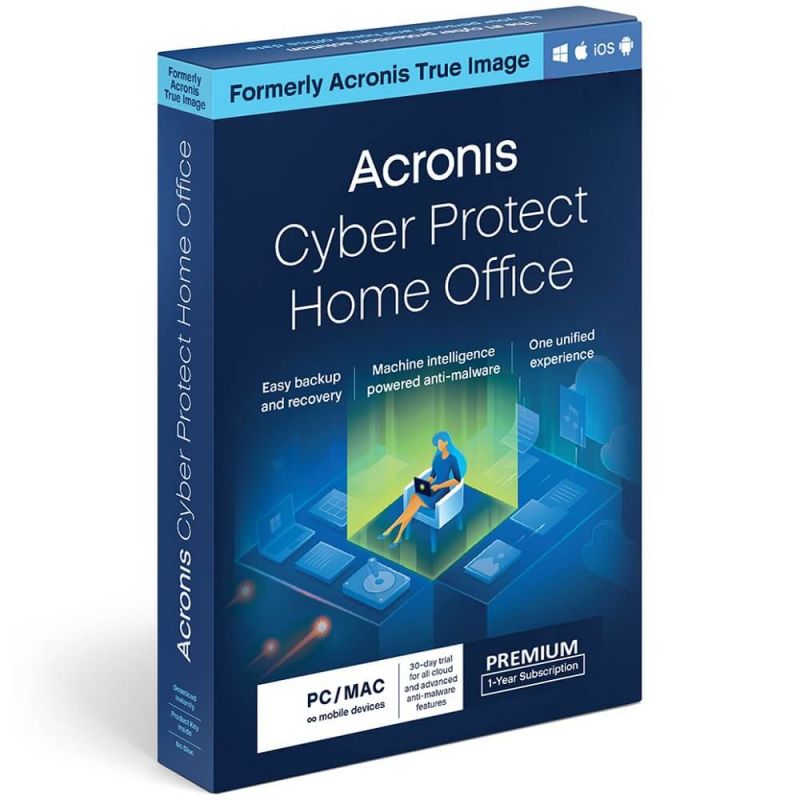 Acronis Cyber Protect Home Office Premium 2026-2027, Dispositivo : 1 Dispositivo , Tempo e Storage: 1 anno + 1 TB Cloud Storage, image 